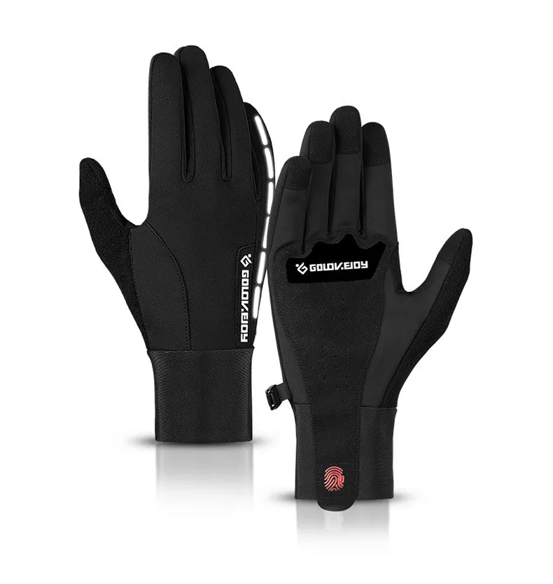 Спортивные перчатки циклические беговые циклические светящиеся зимние перчатки двойные толстые плюшевые Наручные Теплые кашемировые гибкие с сенсорным экраном