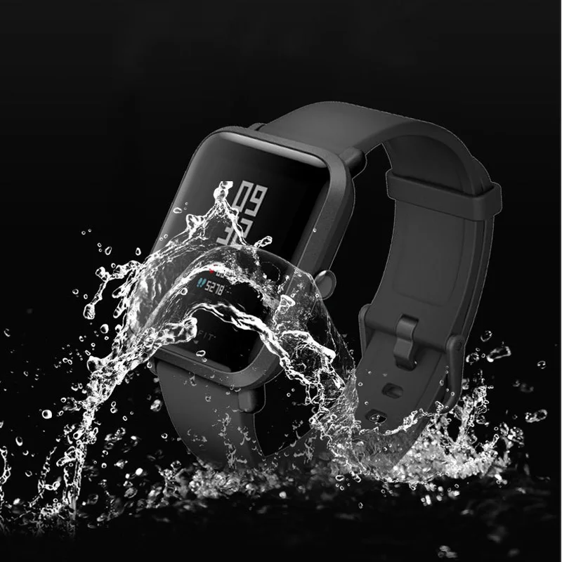 4in1 Smartwatch Accessories For Xiaomi Huami Amazfit Bip Strap Stainless Steel Bracelet Magnet With Plating Case Protector Film