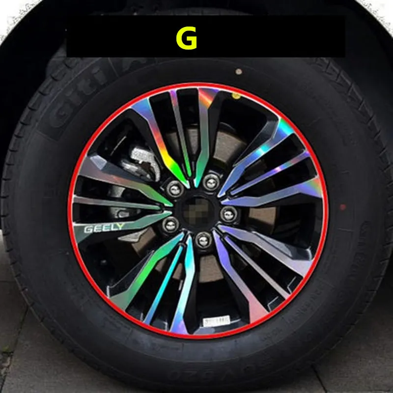 Для Geely Emgrand X7 EmgrarandX7, EX7, FC SUV, Vision X6, NL4, автомобильная наклейка для колес - Название цвета: G