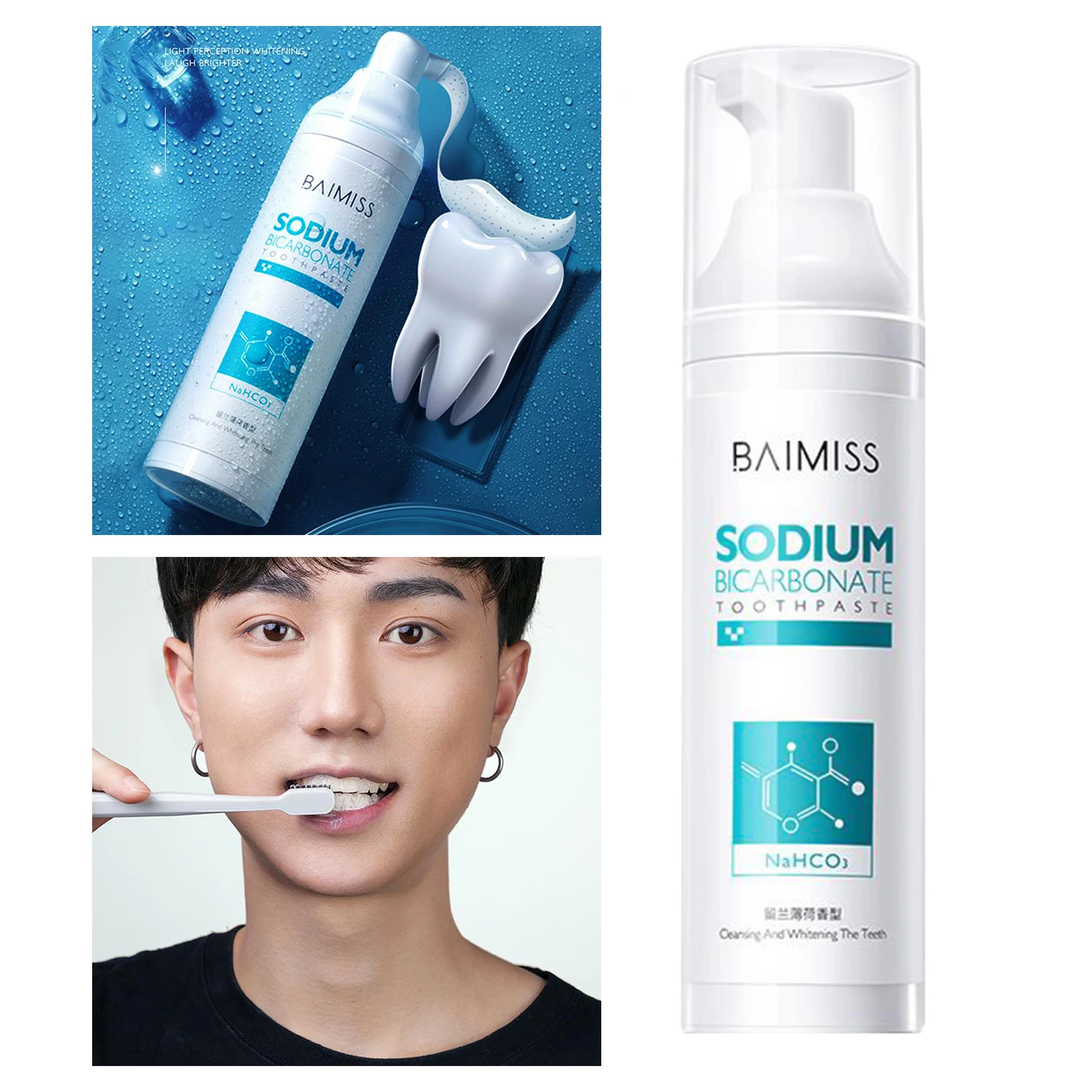  Teeth Whitening Toothpaste，No Sensitivity, Travel-Friendly Easy to Use 100g