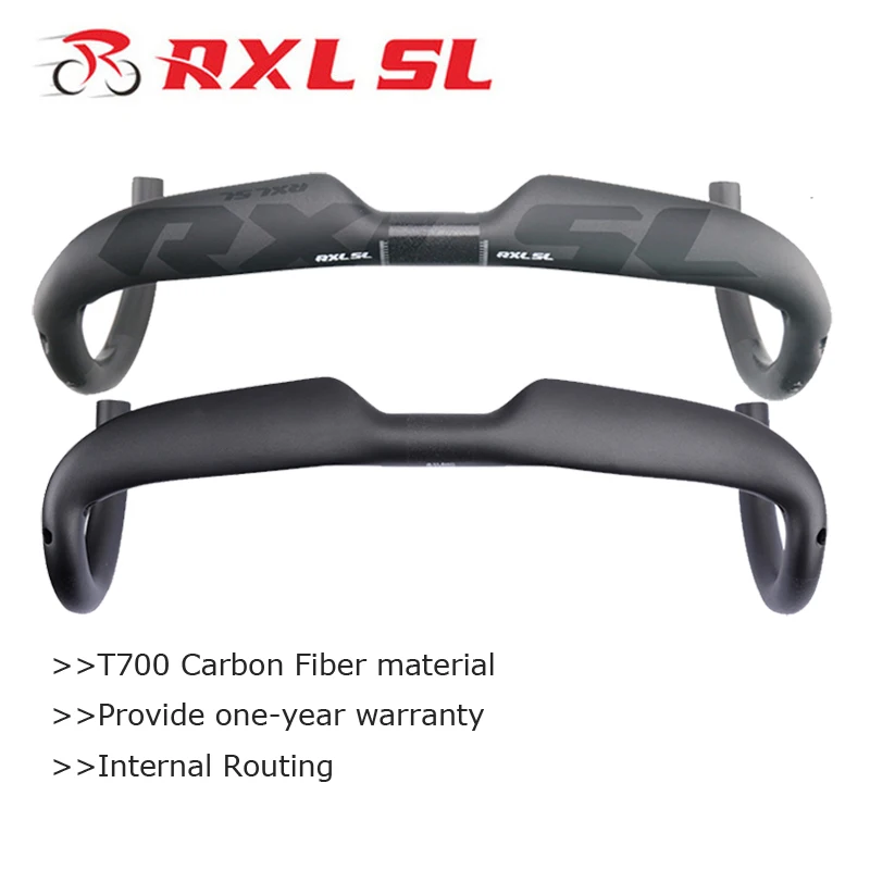 RXL SL велосипедный руль велосипеда изогнутой вперед-вниз-назад формы 31,8 мм углеродистая рукоятка для дорожного велосипеда UD глянцевая/матовая 400/420/440 мм внутренняя направляющая рукоятка