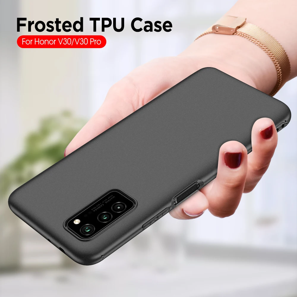 

Black Matte Silicone Soft TPU Case For Honor 10i 20i 20 Pro V30 20S 7X 8X 9X Pro Ultra Thin Shell For Honor 9X Protective Capa