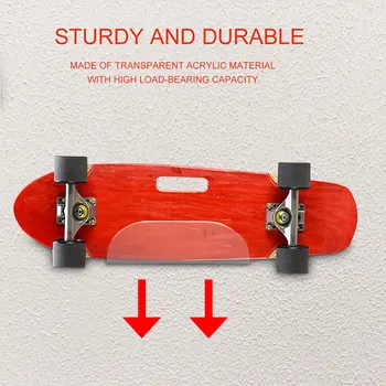 

Skateboard Bracket Heavy Duty Hanging Hanger Scooter Skateboard Hanger Wall Mount Storage Tool For Room Home Storage Hanging