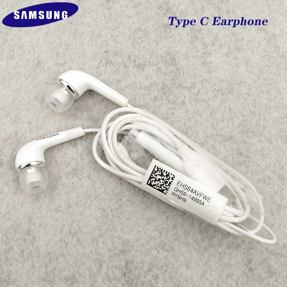 Цифровые стереонаушники Samsung Galaxy Note 10 S21 S20 Plus 20 Ultra FE Hi-Fi USB TYPE-C с микрофоном и