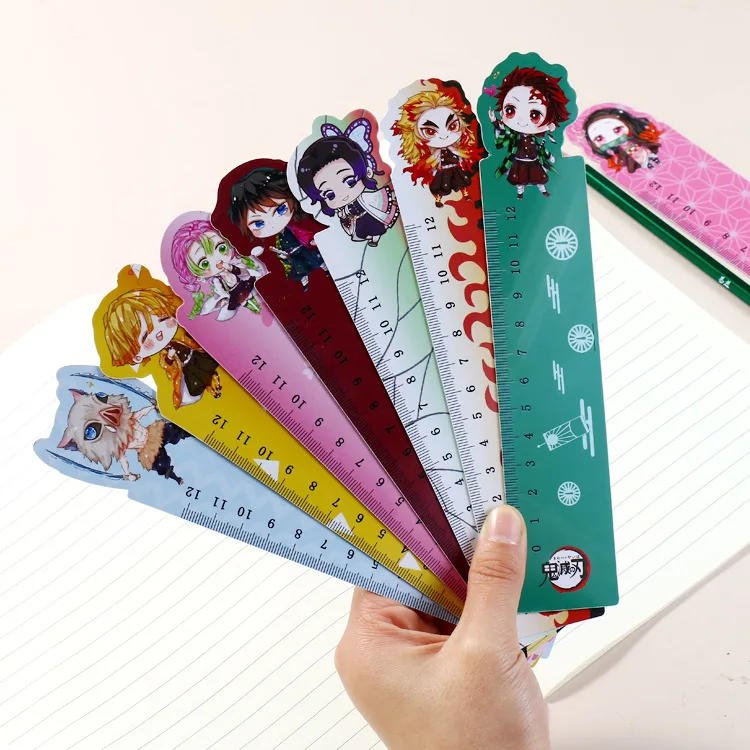 120-pcs-lot-demon-slayer-bendable-ruler-12-cm-measuring-straight-rulers-drawing-tool-promotional-stationery-gift-school-supplies