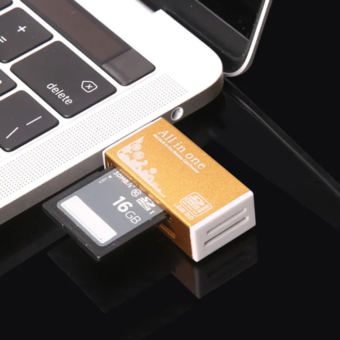 4 в 1 USB2.0 Портативный мобильный считыватель карт для SDHC карта Micro SD мультимедийная плата M2 MS Pro карты JLRL88