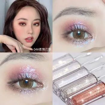 

Gellas 6 Colors Liquid Pigment Eyeshadow Ocean Light Waterproof Glitter Shimmer Highlighter Brighten Makeup Liquid Eyeshadow
