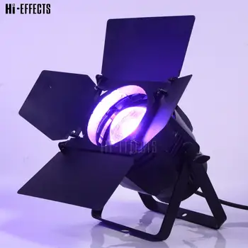 

2pcs/lot 100w COB Par Light Warm White/Cold White/RGBW 4in1 Wireless Par Can barn doors for Wedding Party Dj Disco