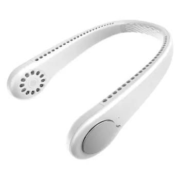 

M6 Abs + Pc Leafless Usb Hanging Neck Lazy Small Fan Charging Portable Student Mute Small Electric Fan