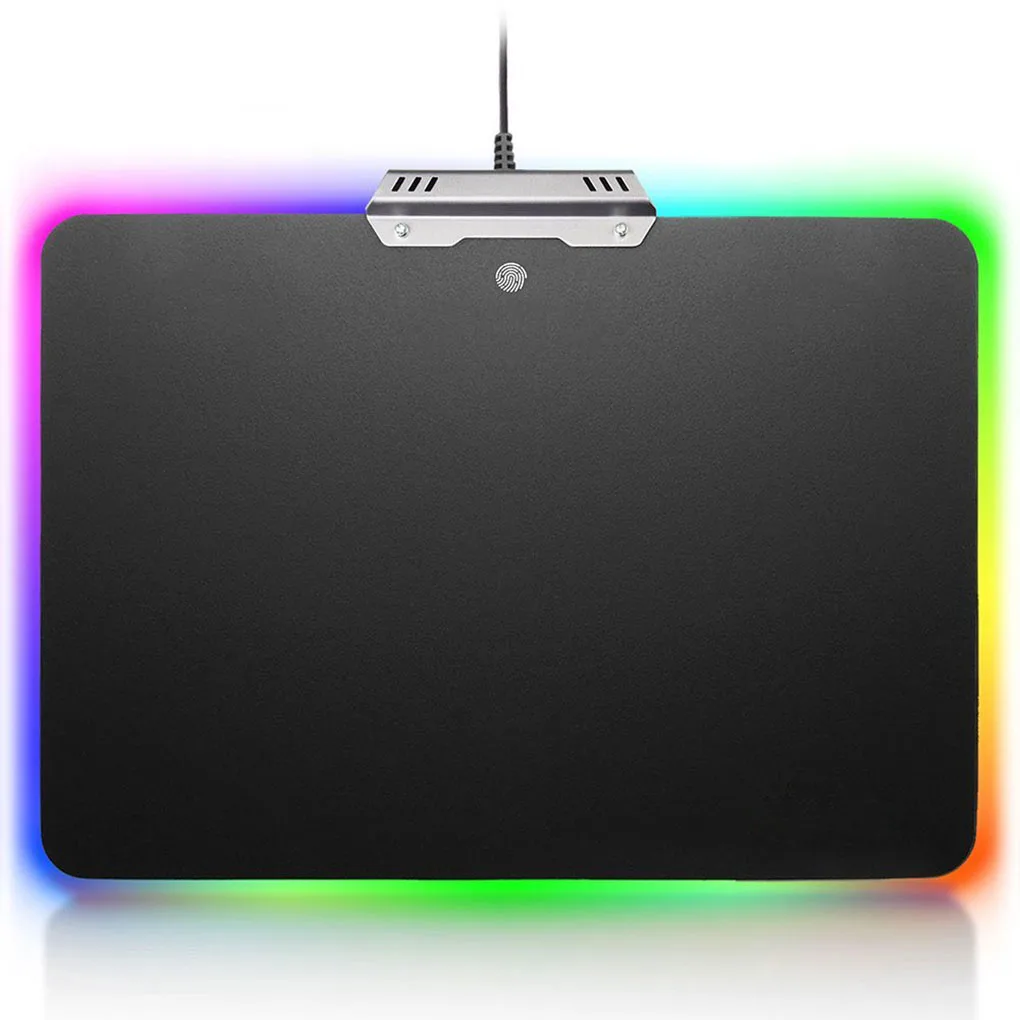

350x264x11.5mm RGB Luminous Gaming Mousepad 10 Lighting Mode Touch Control Game Mouse Pad Gamer Computer Mice Mat