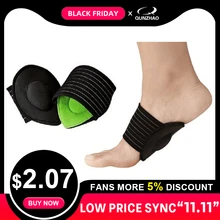 1 пара ортопедический компрессионный ортопедический супинатор для поддержки плоскостопия эластичный бандаж ортопедическая Массажная Подушка стельки рукава для ног