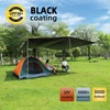 Black 4.4x4.4m Ultralight Tarp Outdoor Camping Survival Sun Shelter Shade Awning Silver Coating Pergola Waterproof Beach Tent 1