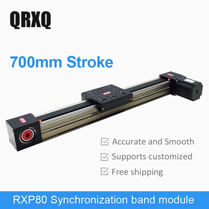 700mm stroke synchronous belt linear module automatic linear drive module linear CNC slide