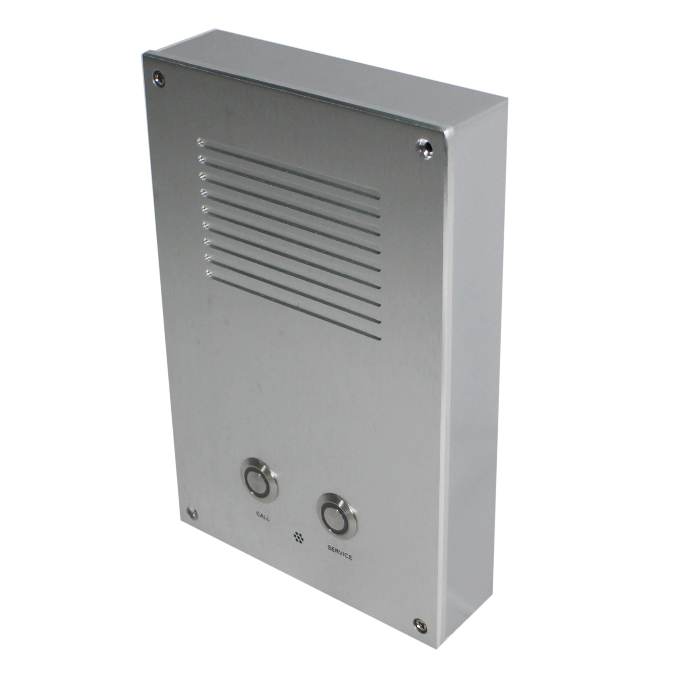 SIP PA system outdoor waterproof network terminal with built-in microphone and 2*15w amplifier for public address system