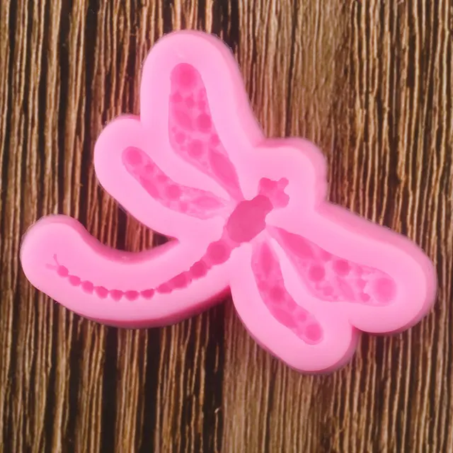 Dragonfly Szilikon Formák Ékszer Polimer Agyag Penész Cupcake Topper Fondant Sütemény Díszítő Szerszámok Cukorkás Csokoládé Gumpaste Penészek - Image 4
