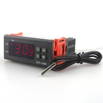 

STC-1000 Digital Thermostat Inkjet Temperature Controller Two Relay Outputs LED 110v 220v 12v 24v 10AheatCooling