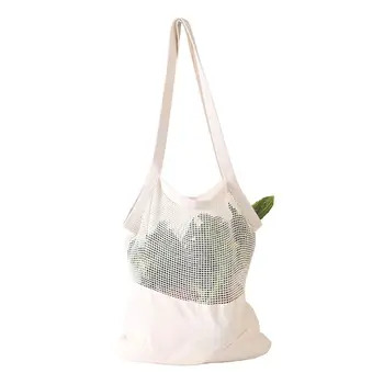 

Reusable Grocery Bag Breathable Cotton Mesh Net Stretchy Bag Shopping Tote Handbag for Fruits Vegetables Holder Storage Purse