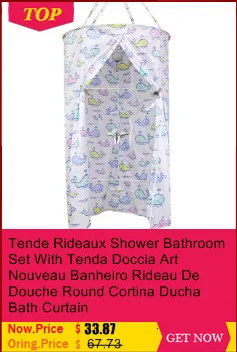 Doccia Set With Bathroom Banyo Perdeleri Shower Fabric Round Banheiro Rideau De Douche Douchegordijn Cortina Ducha Bath Curtain