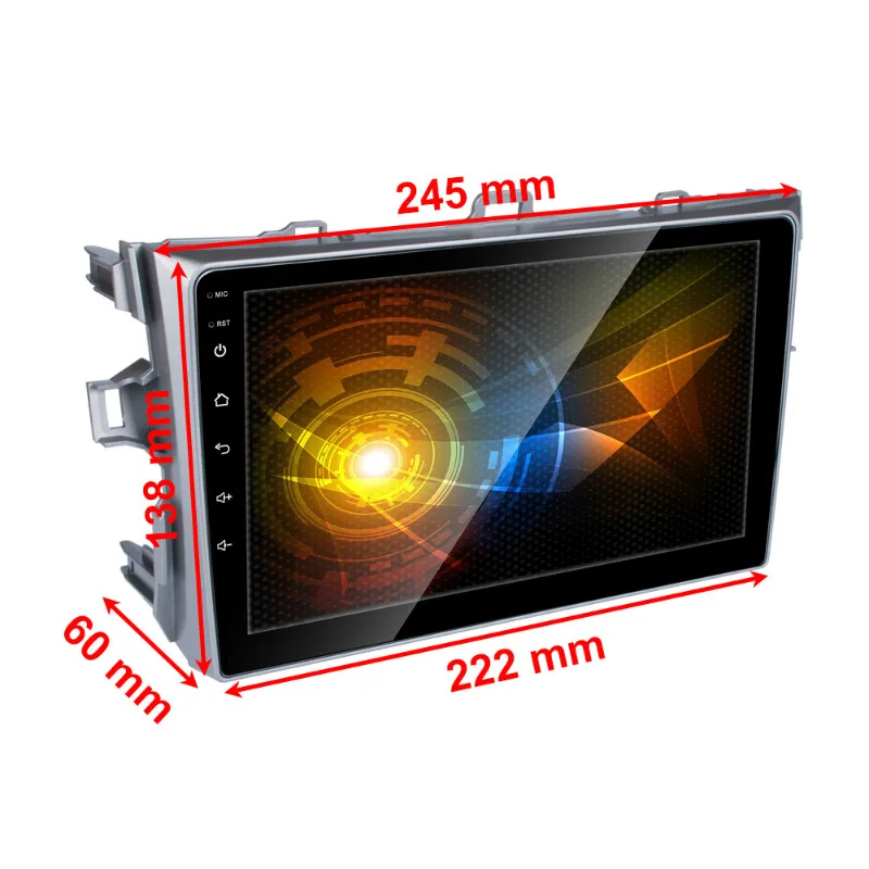 Essgoo 9 ''2din Android Автомобильная магнитола с gps навигацией Авторадио Мультимедиа BT Wifi камера заднего вида для Toyota Corolla 2007-2013