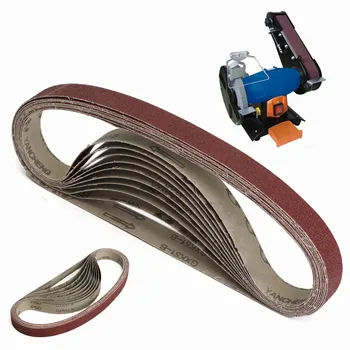 

10Pcs Profesional Power Sanding Belt Versatile Sander Belts 60 Grit 760X25mm