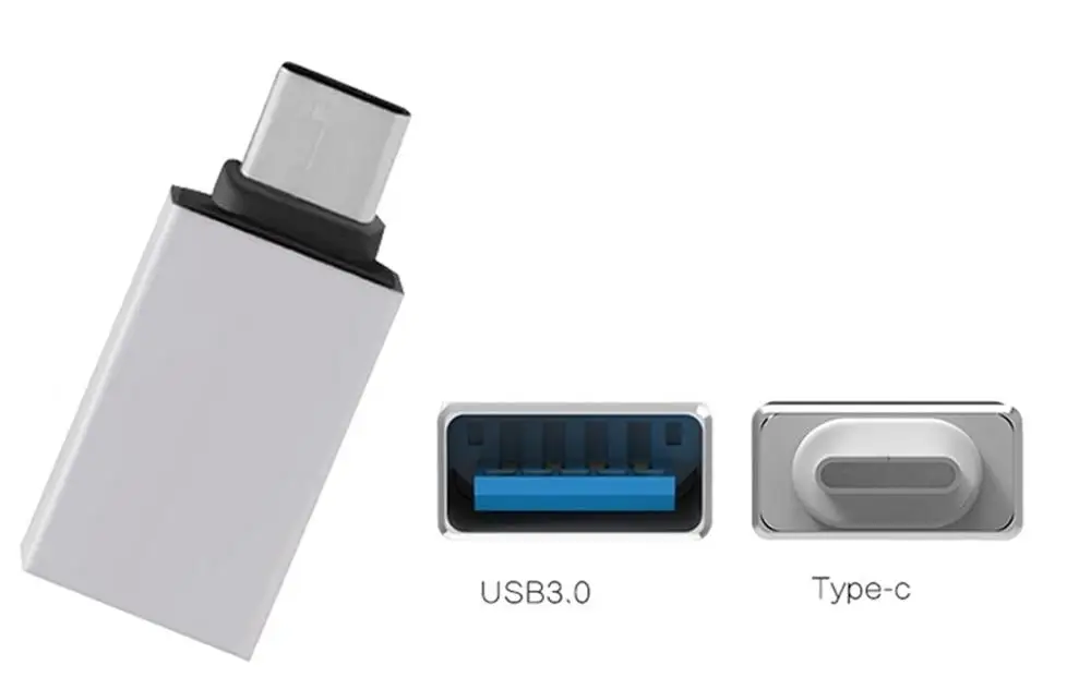 USB-C для USB-A 3,0 OTG адаптер для zte Nubia Z17s Z17MiniS Z11 Max/Z11, маленький размер, фотоаппаратов моментальной печати 7 s, лезвие V8 Pro Телефон Тип C преобразователь