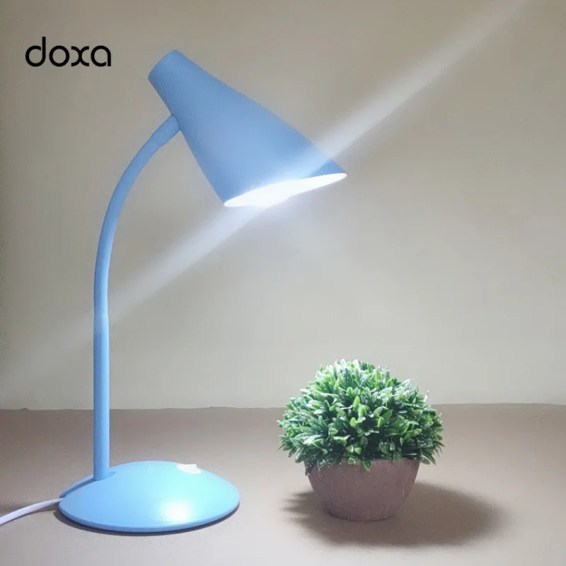 

LED Desk Lamp Eye Protection Replaceable Bulb Dormitory reading Lamps GY187 Energy Saving Flexible Colorful LED Desktop Lights