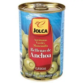 

JOLCA aceituna rell anchoa LATA 130GR