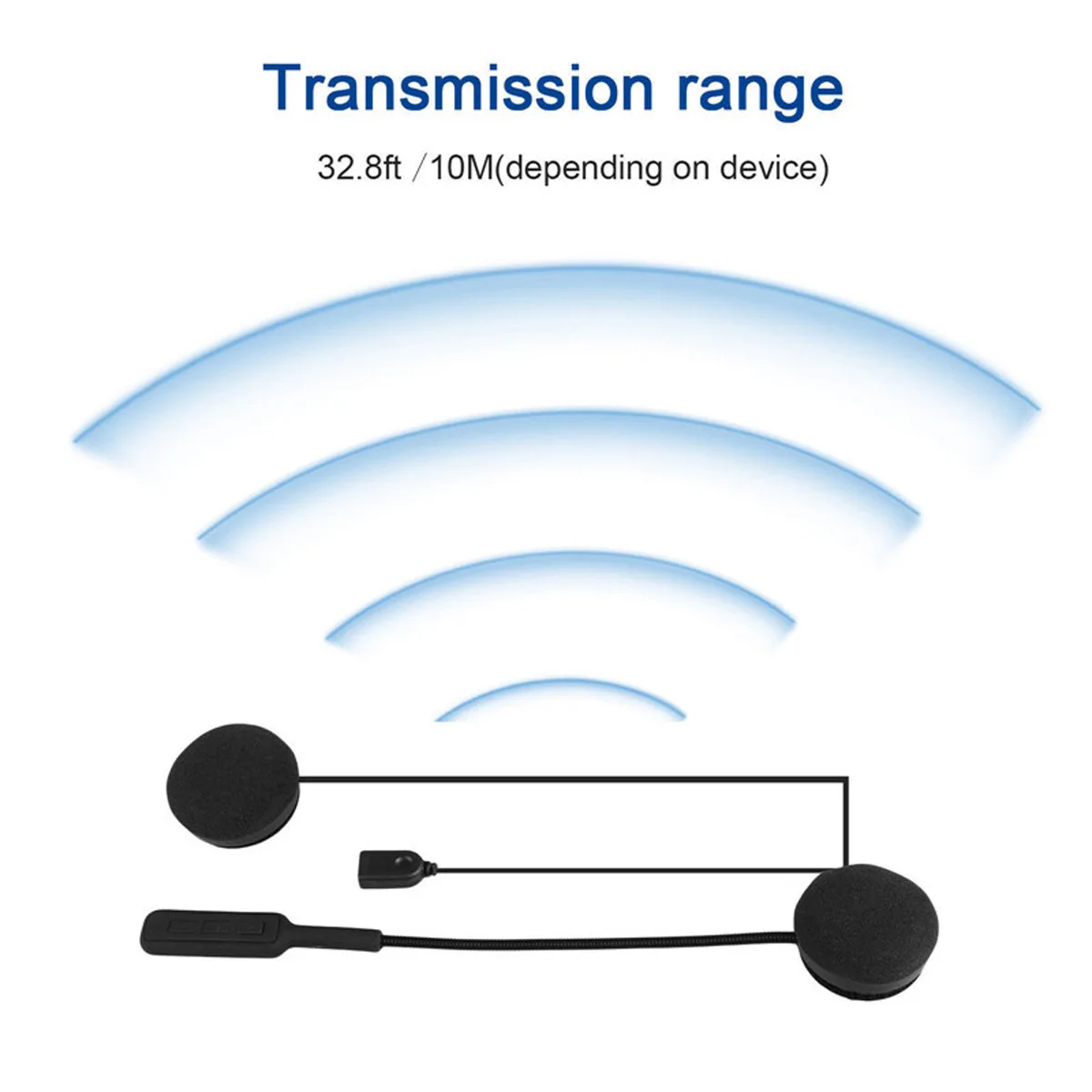 Мото шлем Bluetooth 5,0 Гарнитура Анти-помехи для мотоциклетного шлема езда домофон мото Hands Free наушники MP3 колонки