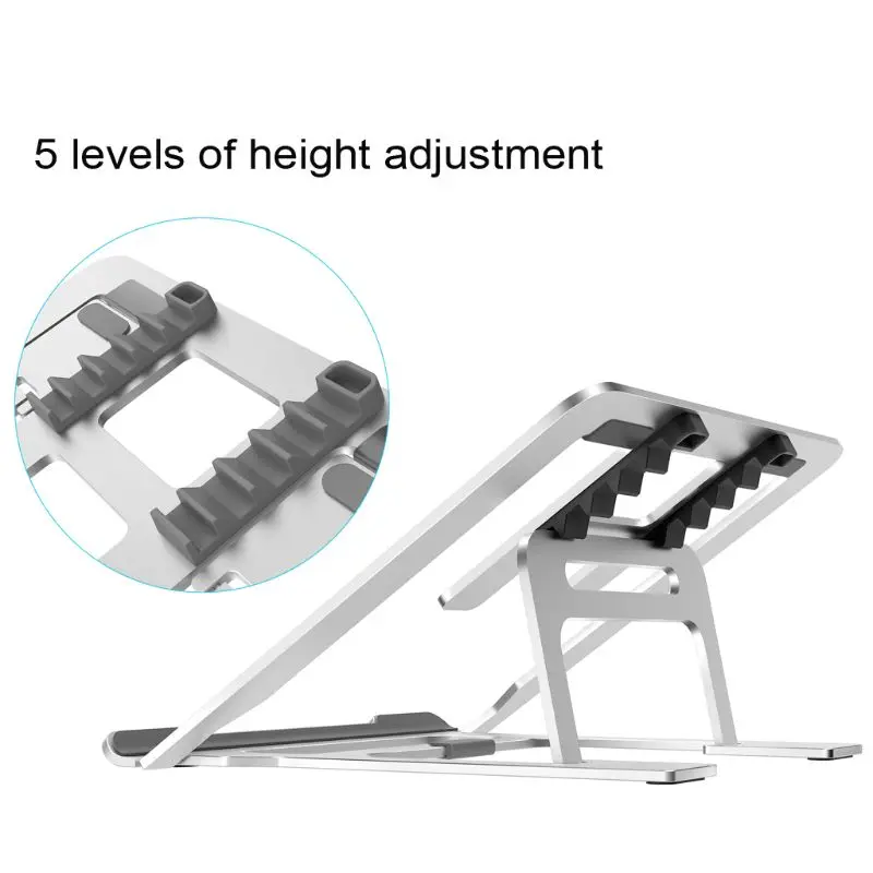 Алюминиевая Подставка для ноутбука Регулируемый угол складной держатель для ноутбука планшета ПК