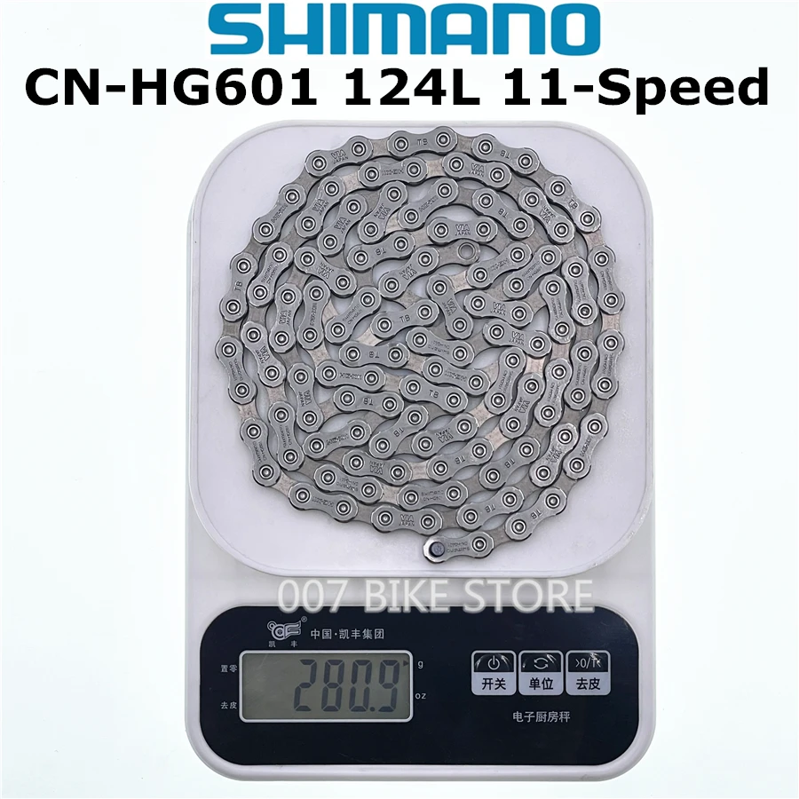 Chaîne De Vélo Shimano HG701 11 Vitesses - 138 Maillons - Argentée - Route/VTT - Neuve