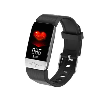 

T1 Screen Smart Sport Bracelet Heart Rate Body Temperature ECG Blood Pressure Monitor Wristband Monitor Fitness Activity Tracker