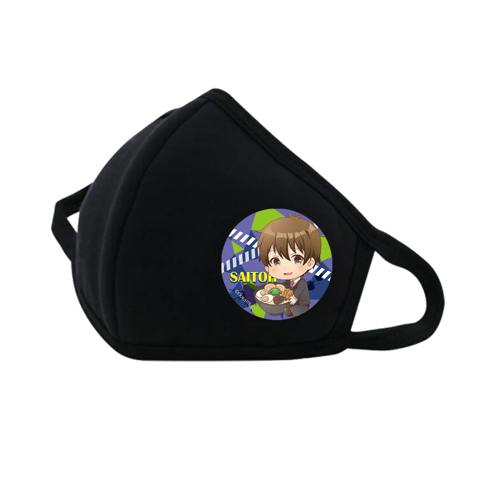 

Anime Hakata Tonkotsu Ramens Mouth Face Mask Dustproof Breathable Facial Protective Cute Unisex Cartoon Mouth Cover Masks