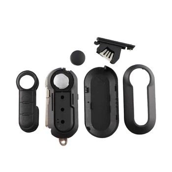 Keyforkess2 3 Pulsante di Vibrazione Pieghevole chiave A Distanza Dell'automobile Borsette Per Fiat 500 Panda Punto Bravo Uncut Lama SIP22 di ricambio Borsette - YIQIXIN 2 3 Pulsante di Vibrazione Pieghevole chiave A Distanza Dell automobile Borsette Per Fiat