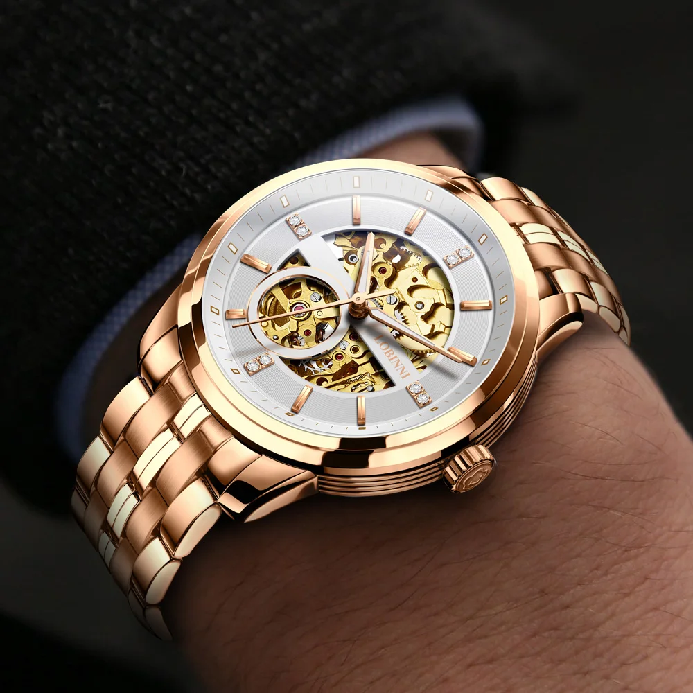  Luxury Brand Clock LOBINNI Watch Men Japan MIYOTA Auto Mechanical Movement Men's Watches Sapphire W