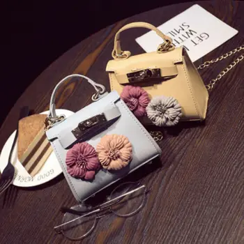 

New Women Ladies Fashion Floral PU Handbag Chain Messenger Crossbody Shoulder Bag Mini Handbag