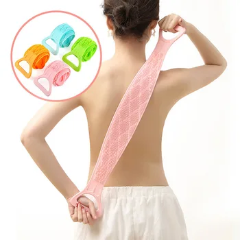 

Bath Towel Silicone Double-Sided Massage Strips Strong Mud Wipe Does Not Hurt The Hand Bath Brush Bathroom Tools