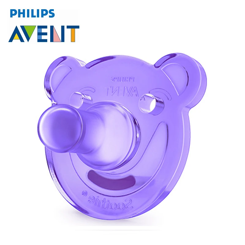 

AVENT 1Pcs Silicone Nipple Dummy Baby Soother Toddler Orthodontic Nipples Teether Newborn Baby Girl Pacifier Care For 0-3 Months