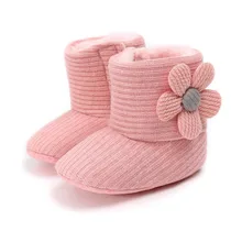 Newborn Baby Infant Toddler Boy Girl Unisex Casual Snow Boots Crib Shoes Prewalker Booties 0-18M