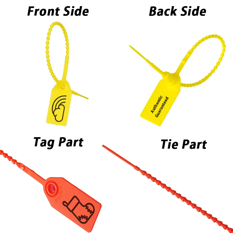 BLANK RED OFF WHITE ZIP TIE LARGER SIZE 