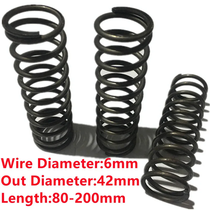 

Custom Big Pressure Spring Heavy Duty Compression Spring,6mm Wire Dia*42 mm Out Dia*60/70/80/90/100/120/150/200/250mm Length