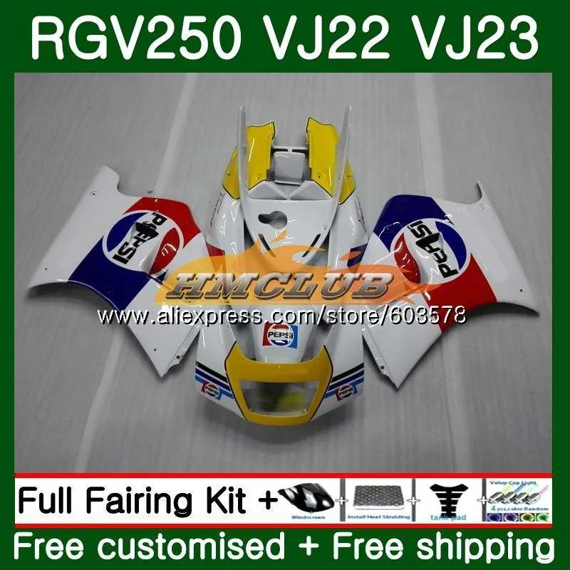 Корпус для SUZUKI SAPC VJ22 RGV 250 94 95 96 97 98 18CL. 6 глянцевый белый RGV-250 VJ23 RGV250 1988 1994 1995 1996 1997 1998 обтекатель - Цвет: No. 1