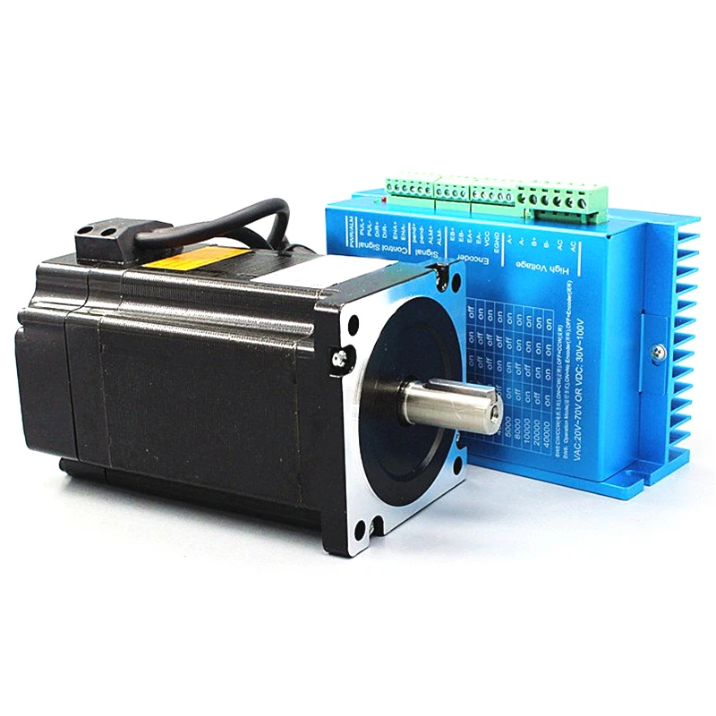 

Hot 3C-Nema 34 12.5N.M Closed Loop Stepper Motor Kit Servo Driver Hb860H+86Hb250-156B 86 2 Phase Stepper Motor