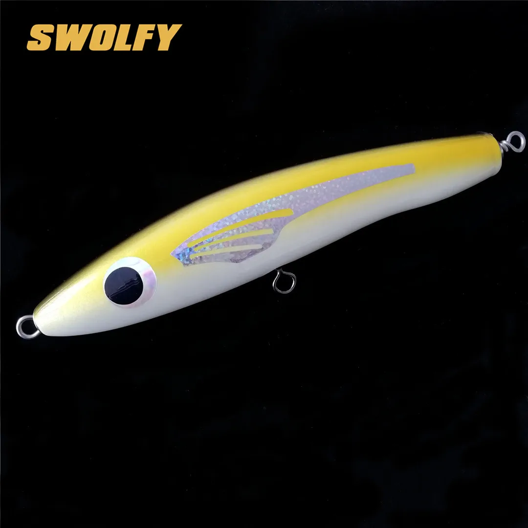 Swolfy, 1 шт., 19 см, 68 г, Topwater, деревянная приманка, GT Surface Trolling, приманка для Глубоководной Рыбалки, подводная лодка, новинка, искусственная приманка, океан
