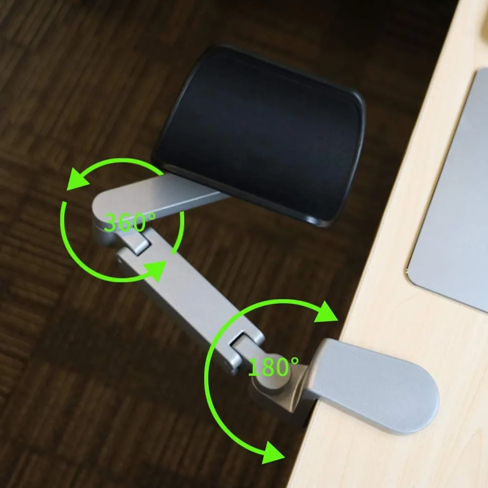 Suporte Ergonômico para Computador Suporte para Braços de Metal Ajustável para Arrastar os Pulsos para Computador Mouse Pad Console - Imagem 4