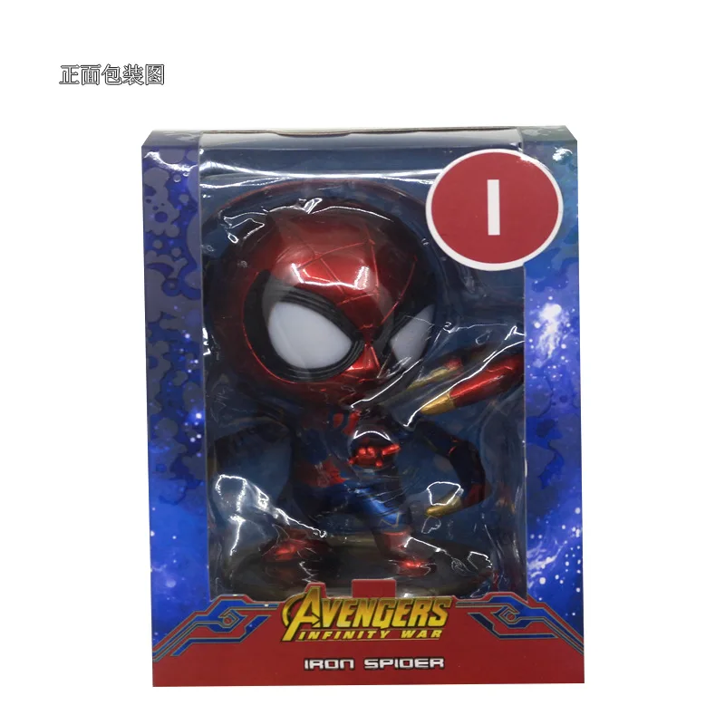 Marvel Hero Returns Ht Сияющий вращающийся автомобильный комплект для гаража с милым человеком-пауком, модель Cosbaby Decoration