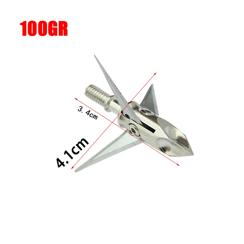 8 1 шт. Broadheads 100gn-150gn наконечники для стрел головки для стрельбы из лука охота применяются к блочному лук арбалет - Цвет: 8