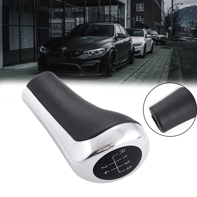 Pomo De Cambio Para BMW - 5 Velocidades, Compatible Con X5, E30, E36, E46 Y Más, Negro/Plata