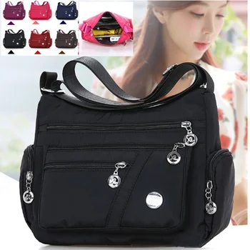 

2020 Fashion Women Shoulder Messenger Bag Waterproof Nylon Oxford Crossbody Bag Handbags Large Capacity Travel Bags Purse Wallet