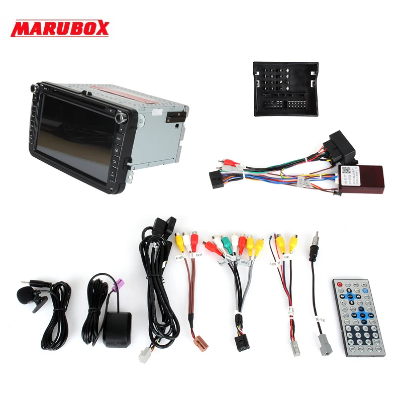 Штатная магнитола для VW/Volkswagen Magotan, MARUBOX KD8019, Штатное головное устройство для VW Magotan, Android 9.0,Восьмиядерный процессор,встроенный DSP,IPS экран, Встроенная 64GB