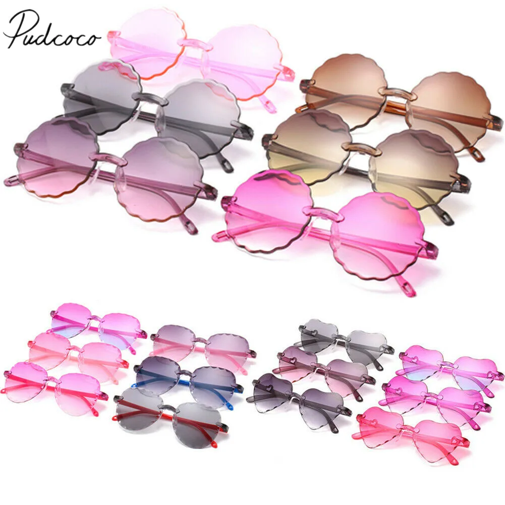 

New Baby Accessories Children's Flower Frame Gradient Sunglasses Shades Holiday Sun Protection Sunglasses Kids Props Gift UV400